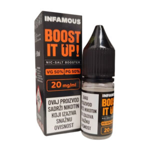 Infamous nikotinska sol booster 20mg 50/50 VG/PG za e-tekućine i Shake & Vape – ePuff.hr