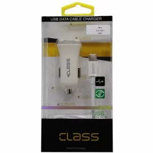 Auto punjač za mobitel +class Autoplug (M) na 2x USB A (Ž) + USB (M) na micro USB (M) 3.1A crni (AUPUUN38)